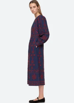Sea New York Petunia Caftan Navy New
