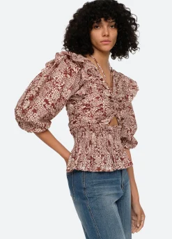 Sea New York Priya Top Merlot Store