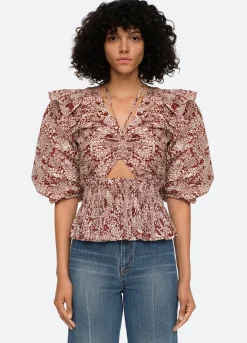 Sea New York Priya Top Merlot Store