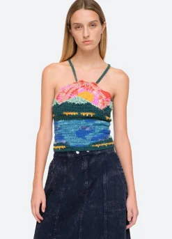 Sea New York Ray Halter Top Multi Hot