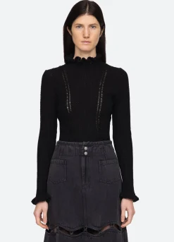 Sea New York Riva Turtle Neck Top Cheap