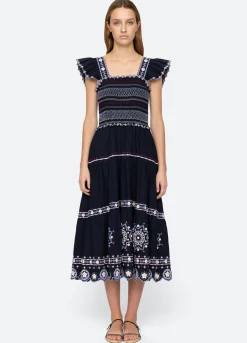 Sea New York Shaina Dress Navy Outlet