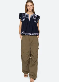 Sea New York Shaina Top Navy Best Sale
