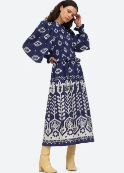 Sea New York Sonia L/S Dress Navy Hot