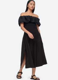 Sea New York Sophie Skirt Coverup Black Fashion
