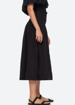Sea New York Sophie Skirt Coverup Black Fashion