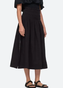 Sea New York Sophie Skirt Coverup Black Fashion
